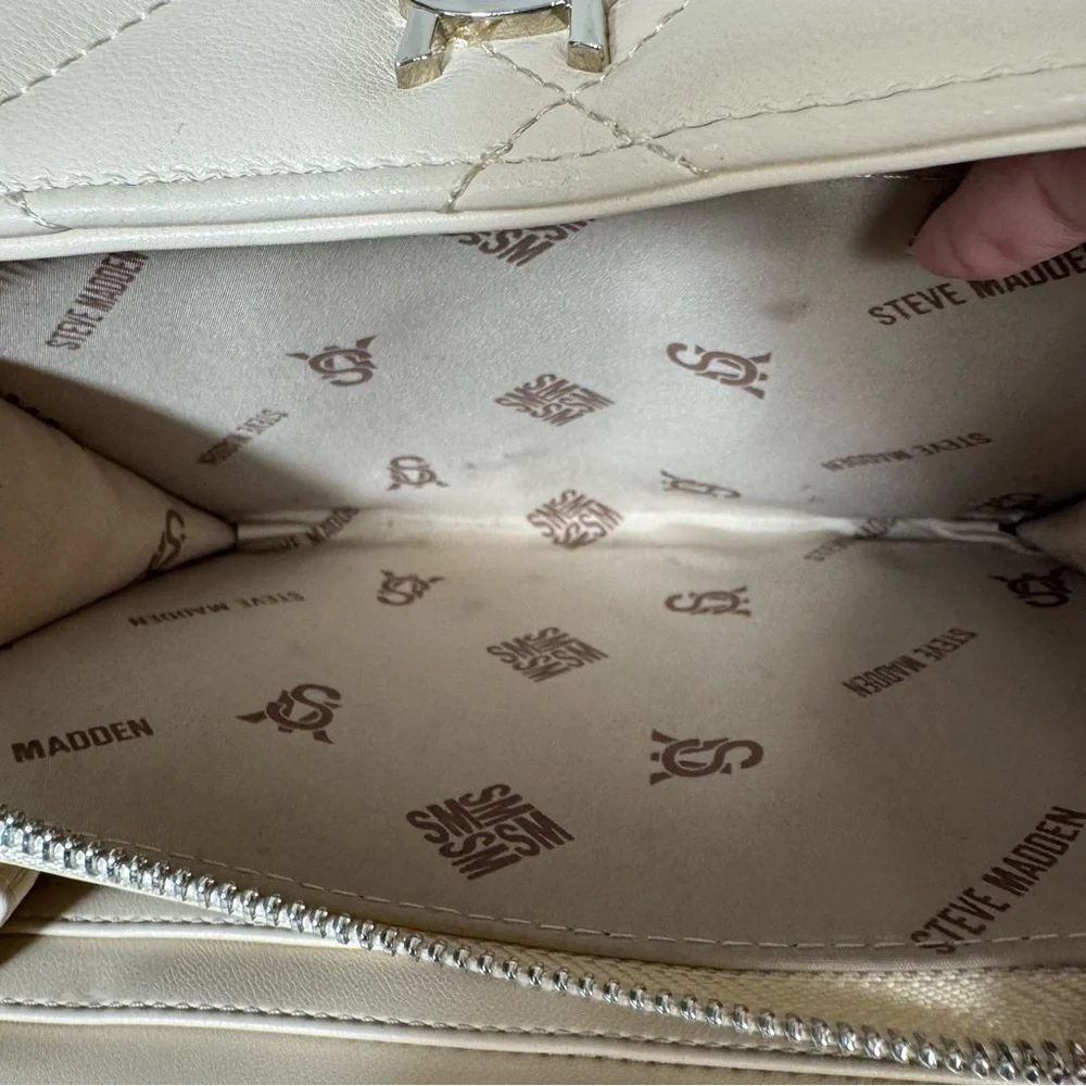 Steve Madden‎ Bcarina Bone Bag Crossbody Quilted Party